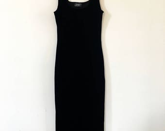Vintage 80s Velvet Dress