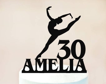 Ballerina Cake Topper,Ballet Dancer Cake Topper,Gymnast Cake Topper,Gymnastics Cake Topper,Cake Topper Birthday,Ballet Party (1134)