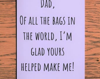 Funny Father's Day Card. Like Father Like Daughter. It