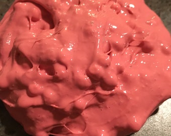 Pink Crunch Floam Slime with Foam Beads