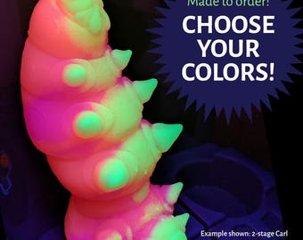 Caterpillar dildo - Choose your colors! - mature
