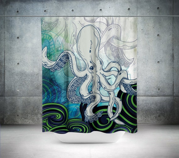 Octopus Shower Curtain