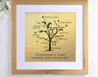 Silver Anniversary Family Tree Custom With 25 Photos