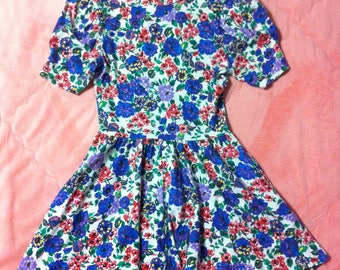 1996 Dress Cornflower Floral