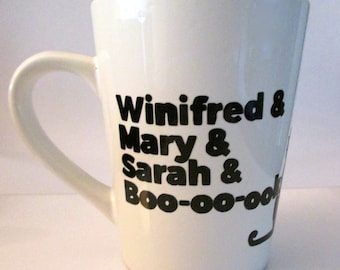 Winifred and Mary and Sarah and Booook Hocus Pocus mug