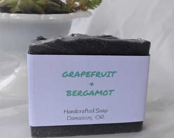 Grapefruit & Bergamot, Handmade Soap, Cold Process Soap, All Natural Soap