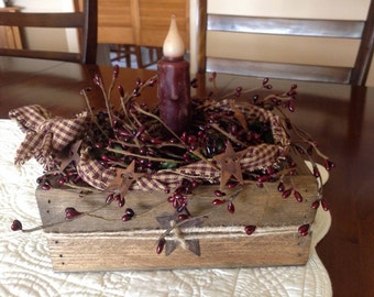 Country Flameless Candle Arrangement