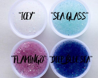 Summer Collection Clear Glitter Slime