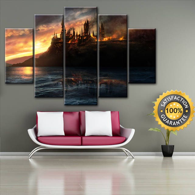 Harry Potter canvas Hogwarts canvas Harry Potter art