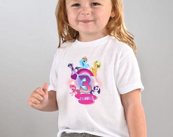 My Little Pony Birthday Shirt,My Little Pony Custom Shirt,Personalized My Little Pony shirts, My Little Pony family shirts,Birthday t-shirts