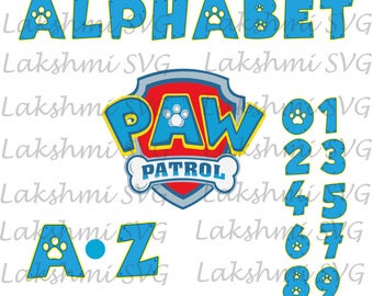 Download Paw alphabet | Etsy
