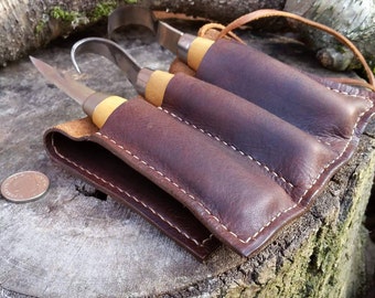 Heavy Duty Bushcraft Mora Tool Roll/Bow Drill Organiser