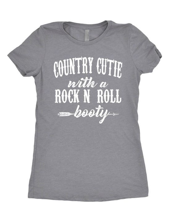 Country Cutie With A Rock N' Roll Booty Tri Blend T