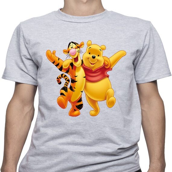 Winnie The Pooh tee Tigger shirt Winnie and Tigger Mens