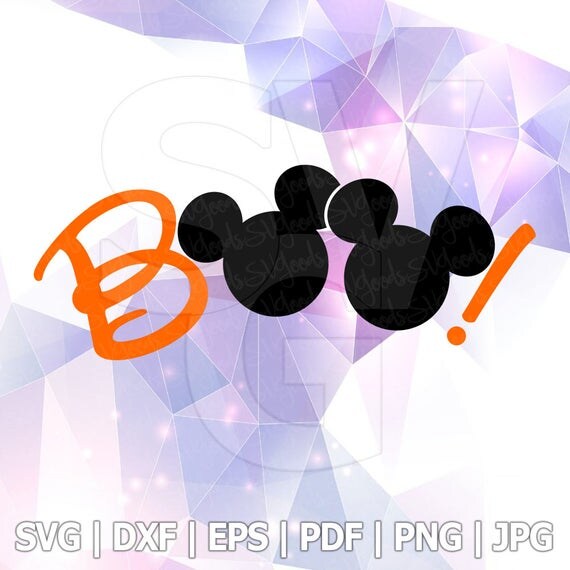 Download Halloween Mickey Mouse Heads Boo Layered SVG DXF EPS Vector