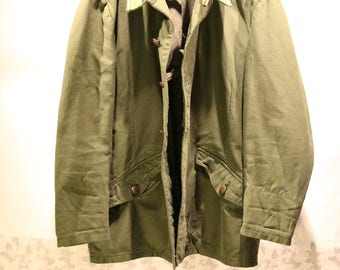 Army green coat | Etsy