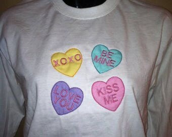 Personalized Sweatheart Candy Conversation Heart Shirt