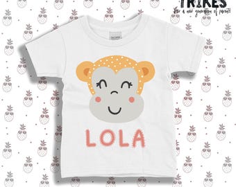 add a kid monkey shirt