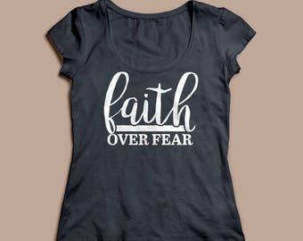 Faith over fear png | Etsy