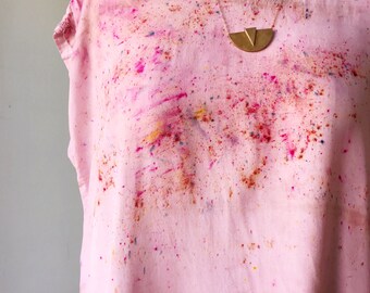 Hand Dyed Tank Dress in Petals , Anna Joyce, Portland, OR