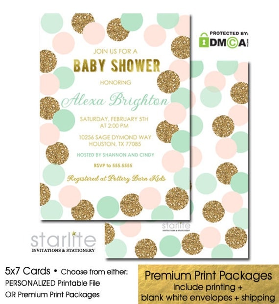 Baby Shower Invitation Girl Baby Shower Invitation Girl Pink