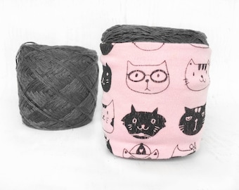 Cat Yarn Bowl- Yarn Cozy- Yarn Keeper- Yarn Organizer- Yarn Storage- Crochet Accessories- Cat Lover Knitting- Yarn Holder- Skein Coats