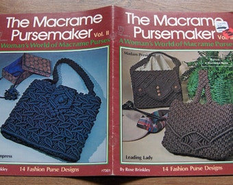 vintage 70s macrame patterns THE MACRAME PURSEMAKER volume 2