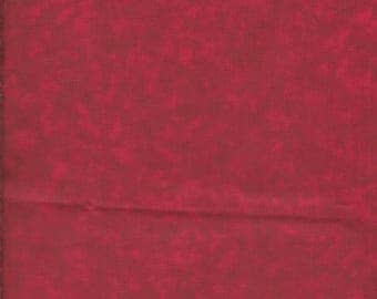 1 Yard 44" Wide Mottled Dark Red 100% Cotton Fabric Quilting, Apparel, Home Accessories