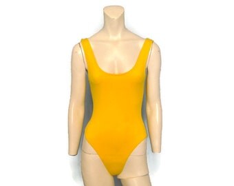 bright yellow leotard
