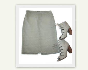 1980s Fendi Logoed Vintage Pencil Skirt
