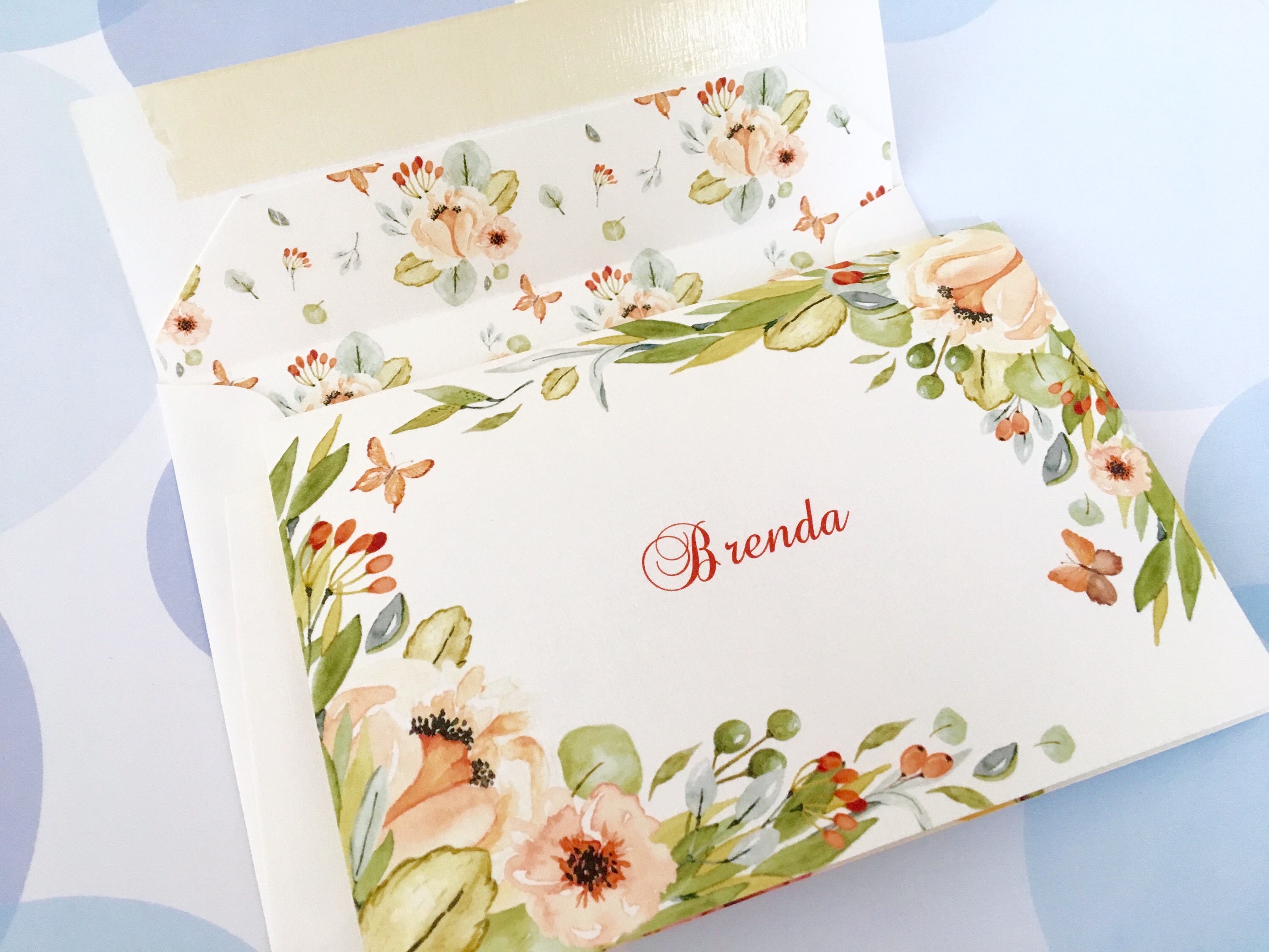 personalized stationery set custom note cards folded note cards set of 10 - Custom Folded Note Cards personalized stationery set custom note cards folded note cards set of 10 - Custom Folded Note Cards