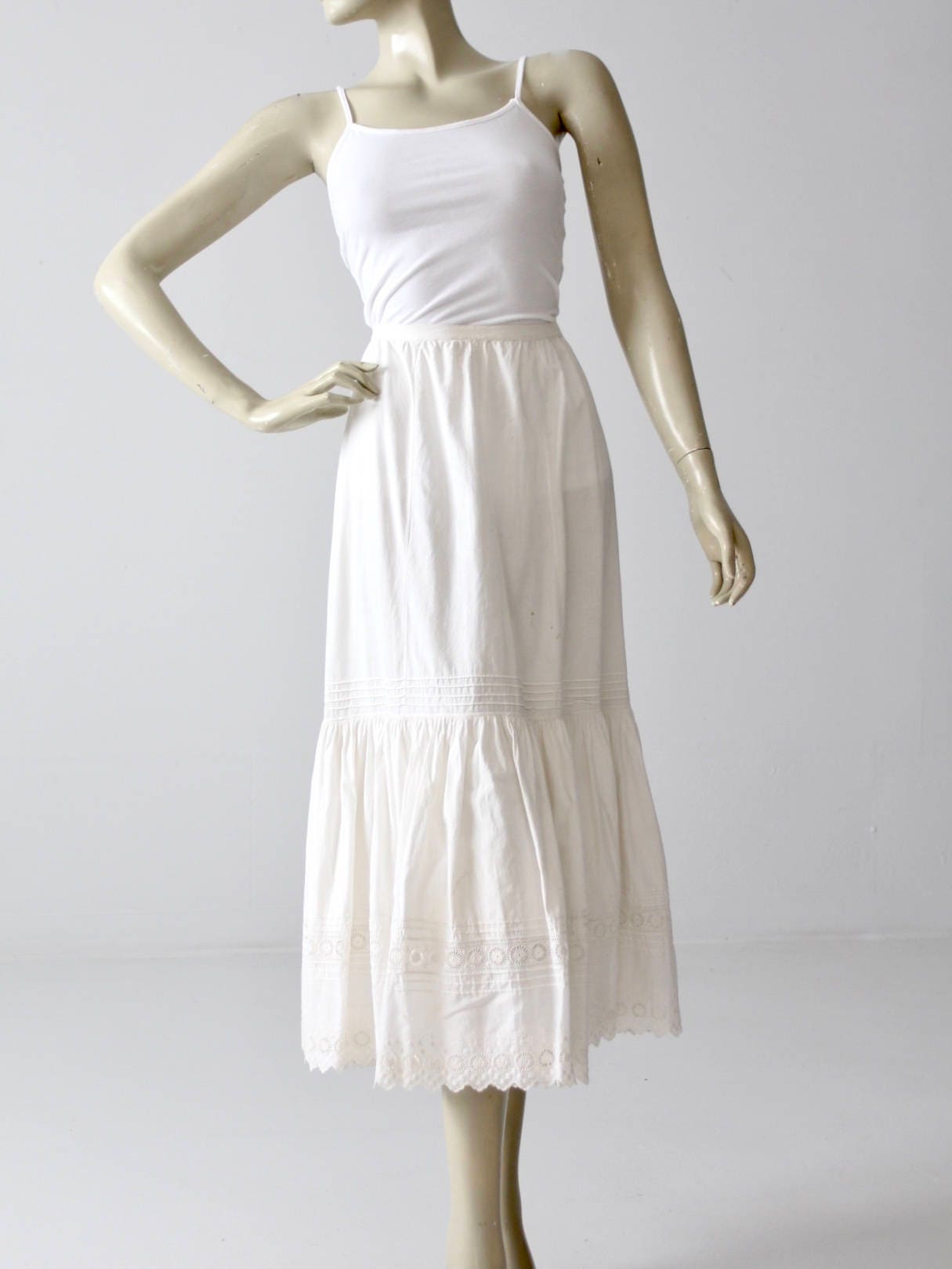 white maxi underskirt