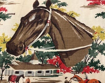 The Vintage Washed Crossback Apron - Riding Club main image 0