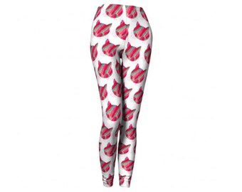Cat Leggings - FREE SHIPPING to USA because cats cute print leggings spandex yoga workout pants athletic tights womens activewear funky fun