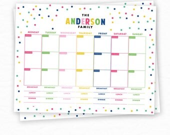personalized weekly planner