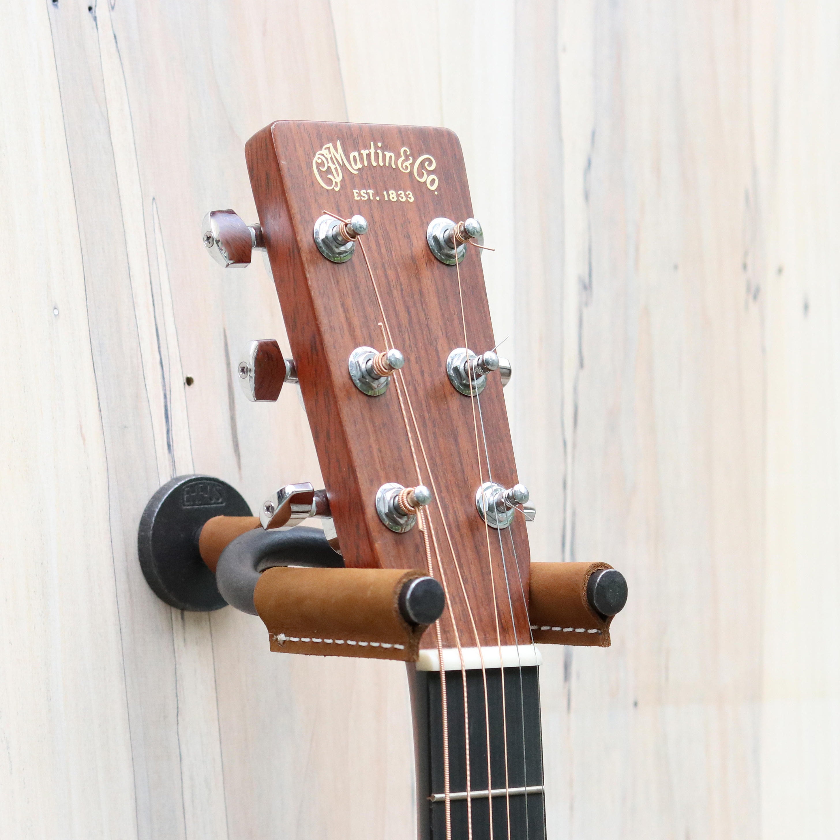 Guitar Hanger Bark Leather Gifts for Musicians Guitar Hook