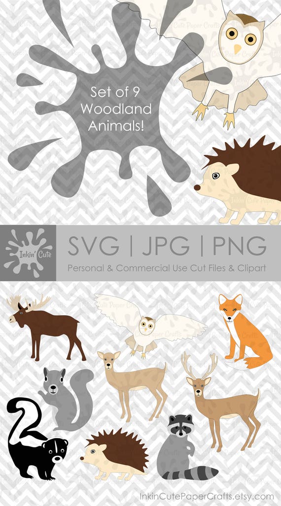 Download Woodland Animals Clipart Forest Animals SVG Woodland