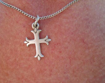 James Avery Cross Sterling Silver Necklace