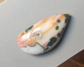 Rare Brecciated Ocean Jasper Designer Cabochon