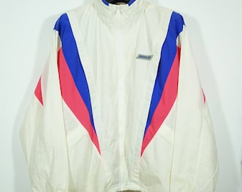 Vintage 90's Nike Multi Color Nylon Windbreaker Jacket Size Large L / vintage nike jacket / vintage nike windbreaker 90s nike jacket