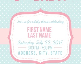Custom Baby Shower Invitations