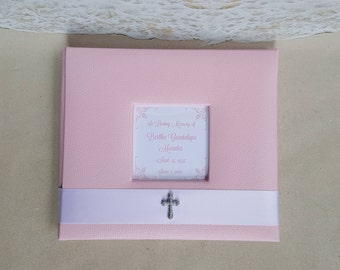 Military Funeral Guest Book / Memory Book Personalized w/