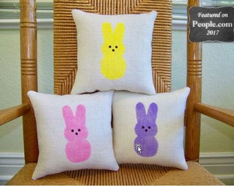 peeps easter pillow