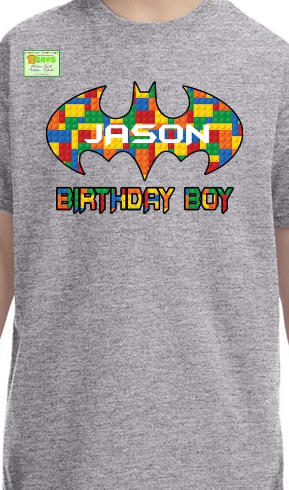 batman birthday shirts for family