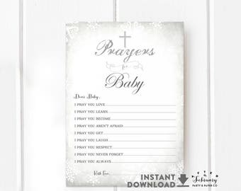 Baptism prayer card | Etsy
