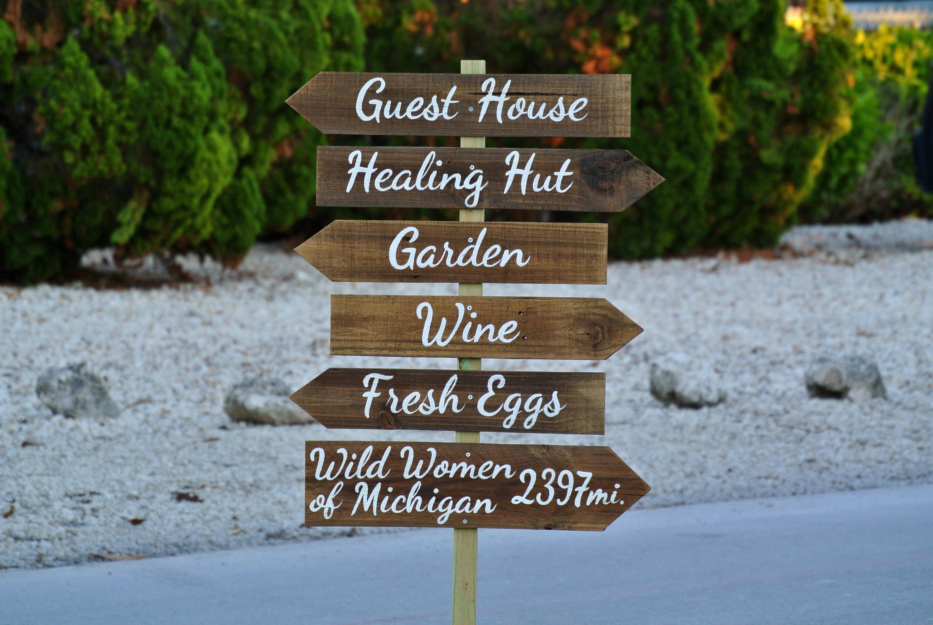 Guest House Destination Signs, Wooden Hotel decor, Garden/Beach sign