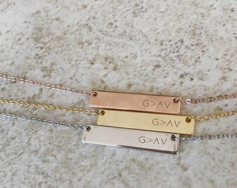 God is greater than the highs and lows, christian necklace, religious jewelry, confirmation present, confirmation gift for her