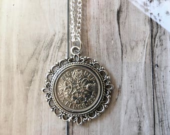 60th birthday gift for woman, 1957 birthday gift, 60th birthday gift for mom, 60th birthday necklace 60th wedding anniversary gift