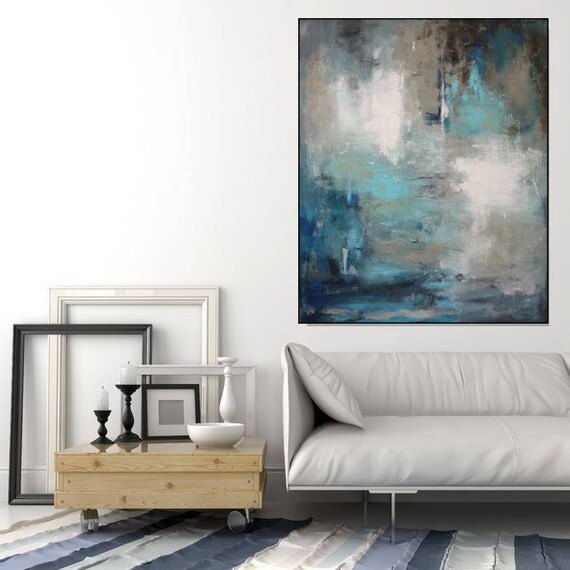 Abstract Painting Canvas/ Large Wall Art Abstract Art/ Large