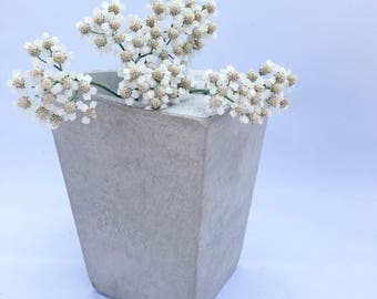 Gray Concrete Planter, Succulent Planter, Cement Planter
